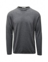 Monobi Wholegarment medium grey cotton and cashmere pullover buy online 13644515 GREY MED.MEL. 3