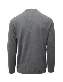 Monobi Wholegarment pullover in cotone e cashmere grigio medio acquista online