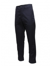 Monobi Bio Gabardine Origin Chino blue cotton trousers