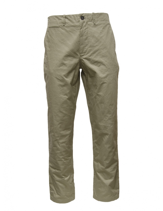 Monobi Bio Gabardine Origin Chino gray cotton trousers 14150138 GREY 14521 mens trousers online shopping