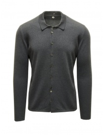 Mens shirts online: Label Under Construction Label Under Construction grey cashmere long-sleeved shirt