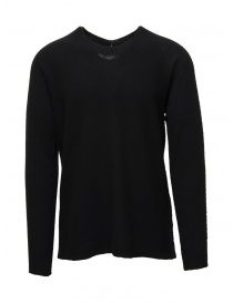 Men s knitwear online: Label Under Construction black cahsmere sweater