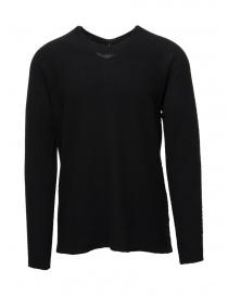 Men s knitwear online: Label Under Construction black cahsmere sweater