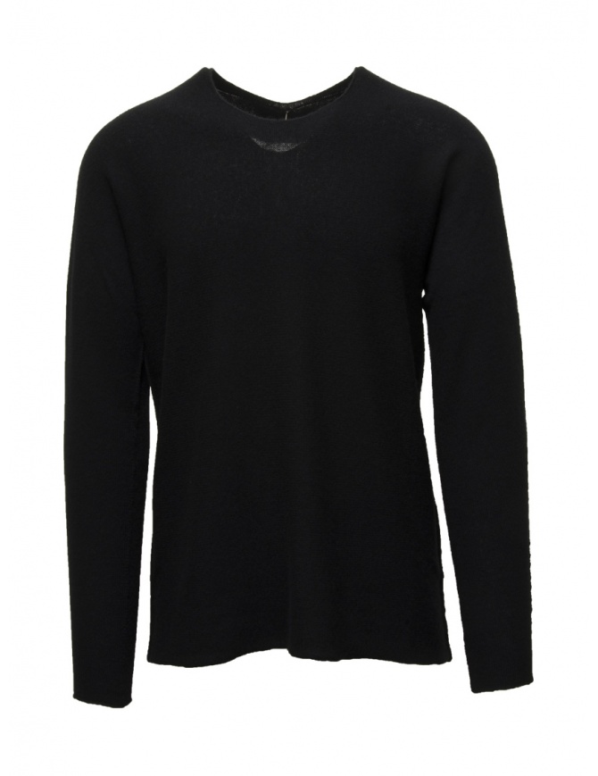 Label Under Construction black cahsmere sweater 42YMSW113 CAS1/BK men s knitwear online shopping