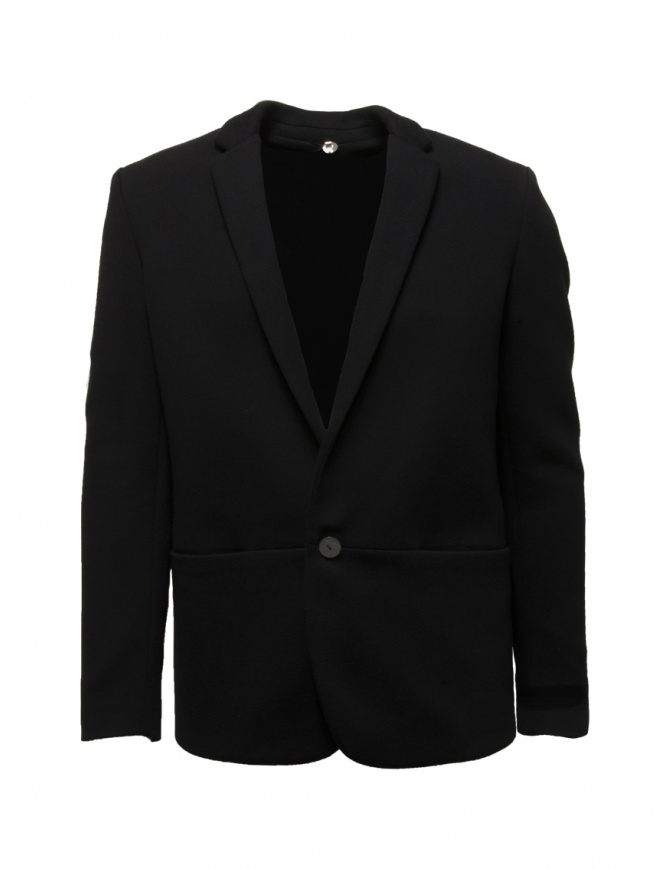 Label Under Construction black cashmere and cotton blazer 42CMJC132 T03/BK mens suit jackets online shopping