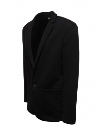 Label Under Construction blazer nero in cashmere e cotone prezzo