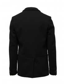 Label Under Construction black cashmere and cotton blazer