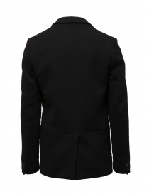 Label Under Construction blazer nero in cashmere e cotone