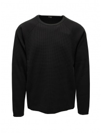 Men s knitwear online: Goldwin Delta Slx Waffle black long sleeved sweatshirt