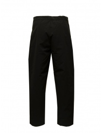 Goldwin One Tuck black tapered trousers with buckle buy online