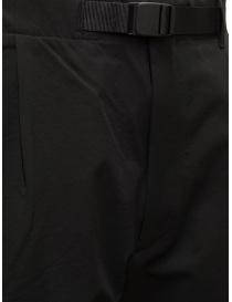 Goldwin One Tuck black tapered trousers with buckle mens trousers buy online