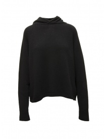 Ma'ry'ya black wool hooded sweater online