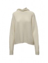Ma'ry'ya hooded sweater in ivory white wool buy online YLK056 B1WHITE