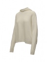 Ma'ry'ya hooded sweater in ivory white wool shop online women s knitwear