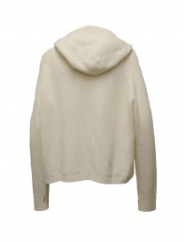 Ma'ry'ya hooded sweater in ivory white wool price