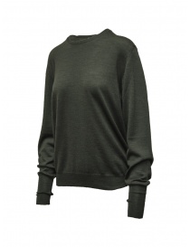 Ma'ry'ya thin sweater in military green merino wool buy online
