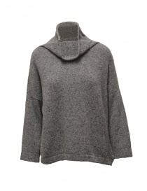 Ma'ry'ya maglia grigia collo a cratere YLK038 G2GREY