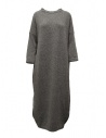 Ma'ry'ya maxi dress in melange grey wool buy online YLK037 G2GREY