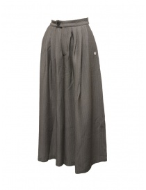 A Tentative Atelier brown wide draped trousers