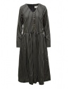 A Tentative Atelier black striped dress with V-neck buy online P23247B04B BLACK STRIPE