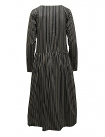 A Tentative Atelier black striped dress with V-neck buy online