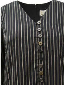 A Tentative Atelier black striped dress with V-neck womens dresses price