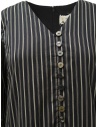 A Tentative Atelier abito nero a righe con scollo a V prezzo P23247B04B BLACK STRIPEshop online