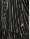 A Tentative Atelier abito nero a righe con scollo a V prezzo P23247B04B BLACK STRIPEshop online