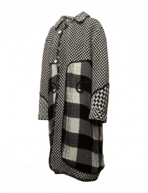 Commun's black and white checked coat price