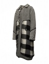 Commun's cappotto a quadri bianchi e neri M101A CHECKS B/W prezzo