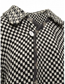Commun's black and white checked coat buy online price