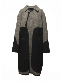 Womens coats online: Commun's Prince of Wales coat with black panels