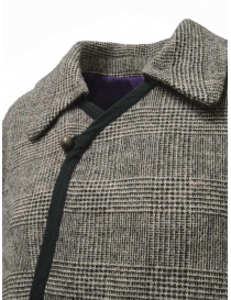 Commun's cappotto principe di Galles con pannelli neri acquista online prezzo