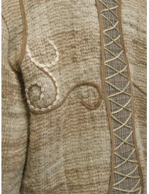 Commun's giaccone in lana grezza ricamata beige giubbini donna prezzo