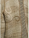 Commun's giaccone in lana grezza ricamata beige prezzo V108B LIGHT BRW/CREAMshop online