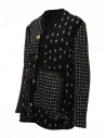 Commun's multi-pattern jacket in black and white mixed wool V109A BLACK/WHITE price