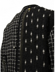 Commun's multi-pattern jacket in black and white mixed wool womens jackets buy online