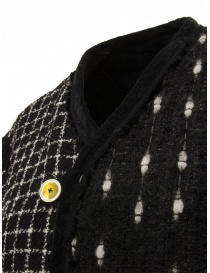 Commun's multi-pattern jacket in black and white mixed wool womens jackets price