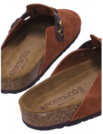 Post&Co. brown suede sandals womens shoes price