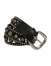 Post&Co. perforated belt with decorated studs 10241MISSO NERO order online