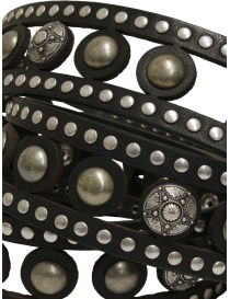 Post&Co. perforated belt with decorated studs buy online