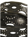 Post&Co. cintura in pelle con decorazioni metalliche ovalishop online cinture