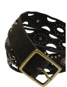 Post&Co. leather belt with oval metal decorations 10255LAZ-RE MILITARI price