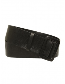 Post&Co. black leather band belt 10288LANCA NERO