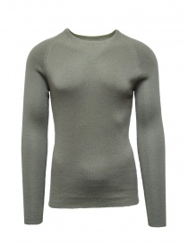 Men s knitwear online: Label Under Construction military green cashmere and silk sweater