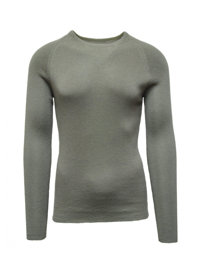 Label Under Construction military green cashmere and silk sweater 40YMSW53 GOL2 MD SRL men s knitwear online shopping