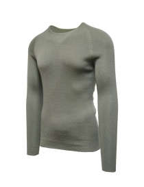 Label Under Construction military green cashmere and silk sweater men s knitwear buy online