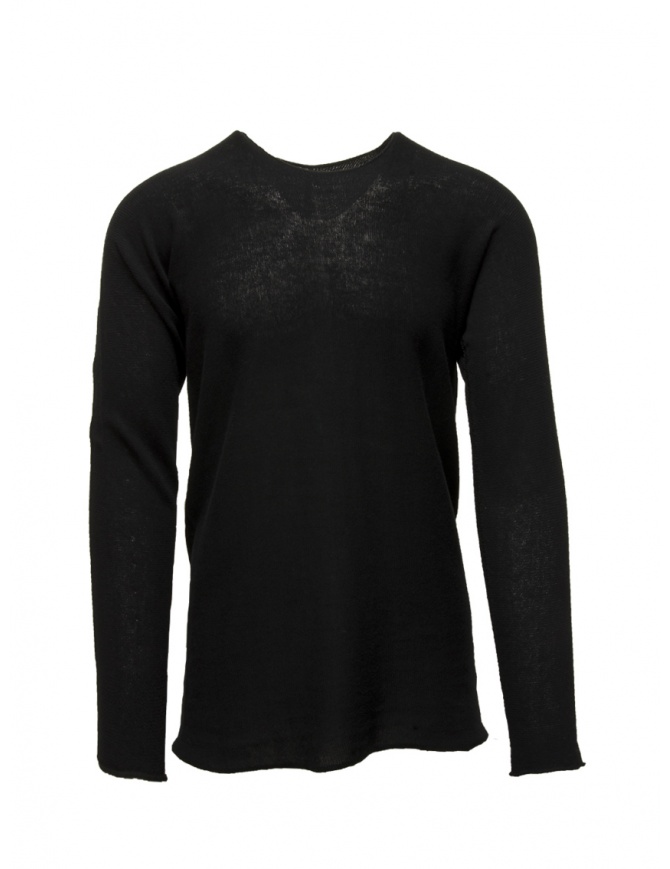 Label Under Construction black sweater with rear embroidery 36YMSW251 CO148 BK SRL men s knitwear online shopping