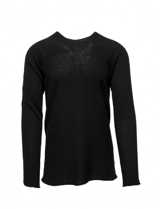 Label Under Construction black sweater with rear embroidery 36YMSW251 CO148 BK SRL Label Under Construction black sweater with rear embroidery 36YMSW251 CO148 BK SRL men s knitwear online shopping