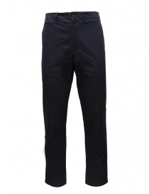 Monobi Bio Gabardine Origin Chino blue cotton trousers 14150138 BLUE NAVY 5020